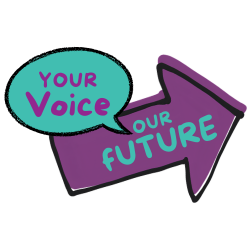 staff engagement survey logo with text reading "Your voice our future"